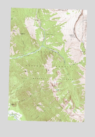 Haystack Mountain, MT USGS Topographic Map