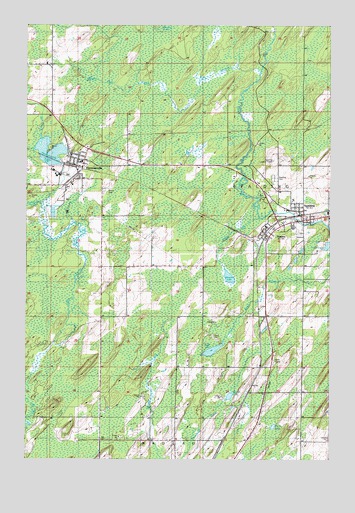 Hermansville, MI USGS Topographic Map