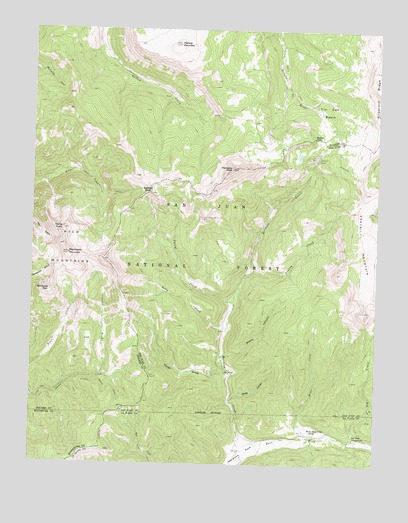 Hermosa Peak, CO USGS Topographic Map