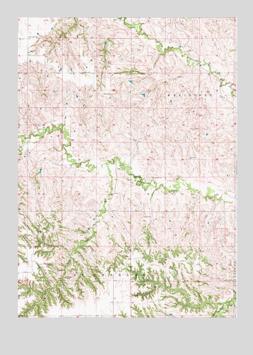 Herrick NE, SD USGS Topographic Map