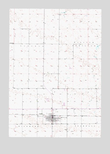 Highmore, SD USGS Topographic Map