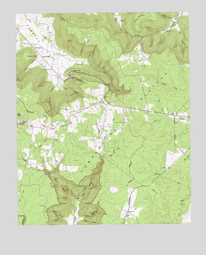 Cane Hollow, TN USGS Topographic Map