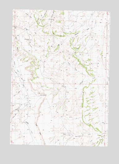 Hole-in-the-Wall, WY USGS Topographic Map