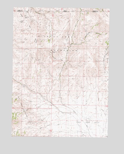 Holloway Mountain, NV USGS Topographic Map