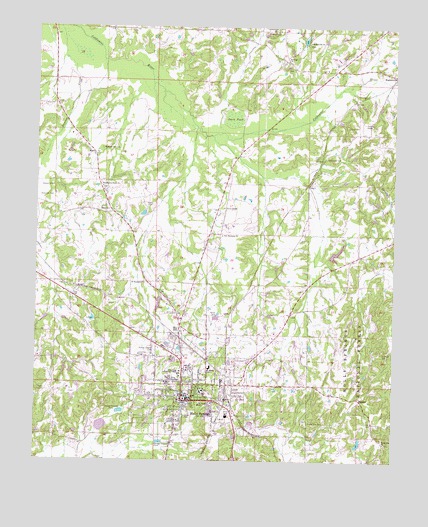 Holly Springs, MS USGS Topographic Map