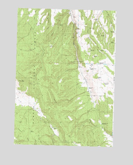 Holmes Canyon, OR USGS Topographic Map