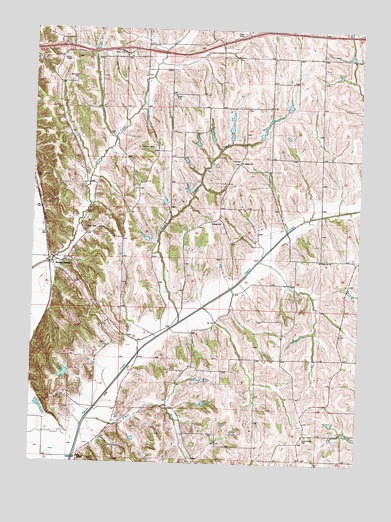 Honey Creek, IA USGS Topographic Map