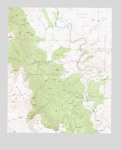 Horner Mountain, AZ USGS Topographic Map