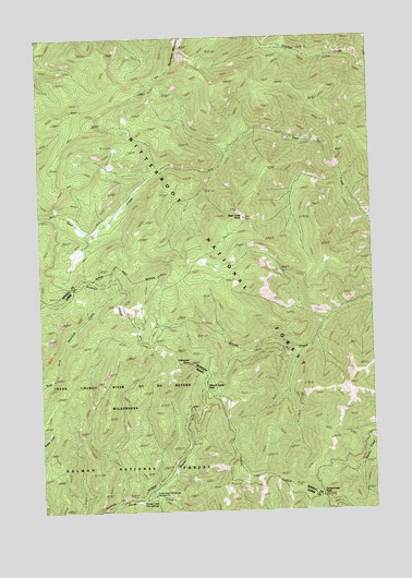 Horse Creek Pass, MT USGS Topographic Map