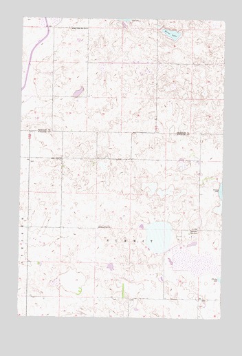 Horse Lake, ND USGS Topographic Map
