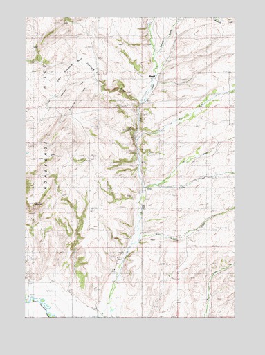 Horseshoe Creek, MT USGS Topographic Map