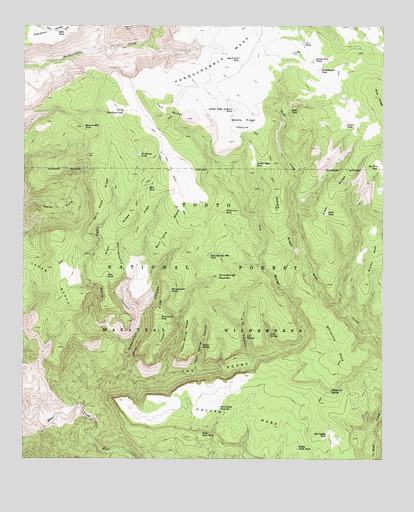 Cane Springs Mountain, AZ USGS Topographic Map