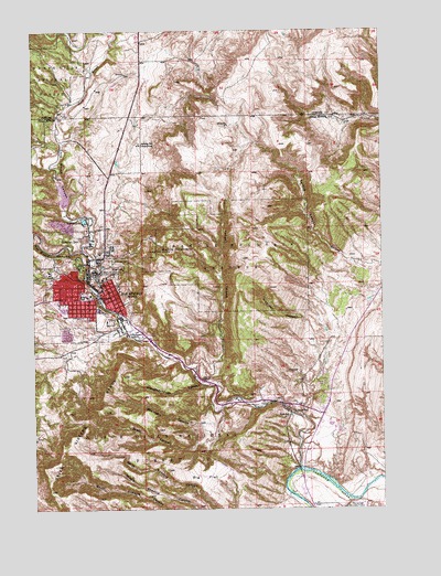 Hot Springs, SD USGS Topographic Map