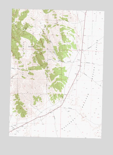 Howe Peak, ID USGS Topographic Map