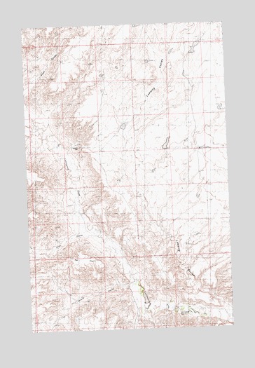 Hubert Hill, MT USGS Topographic Map