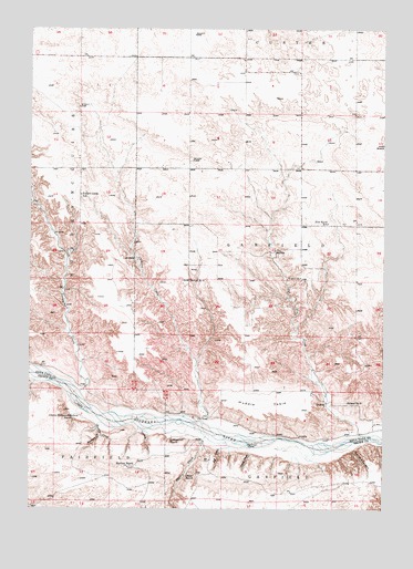 Huddle Table, NE USGS Topographic Map