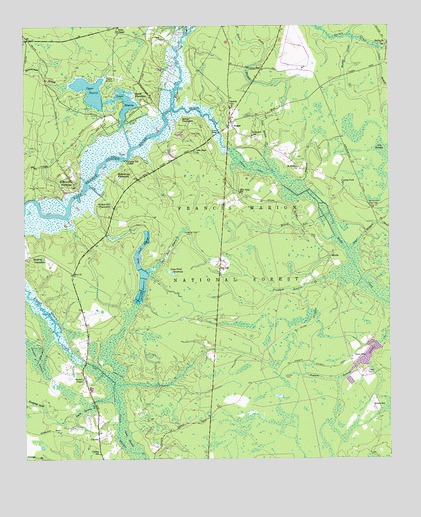 Huger, SC USGS Topographic Map