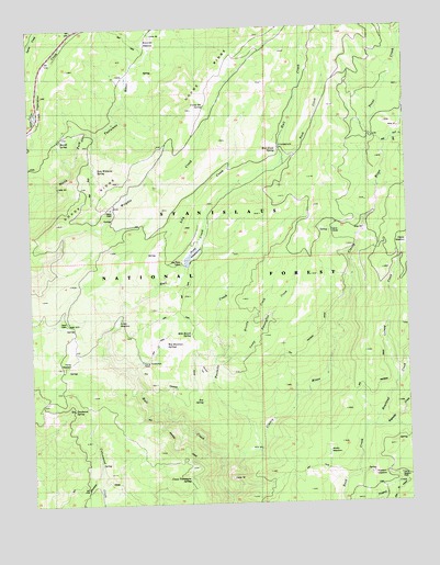 Hull Creek, CA USGS Topographic Map