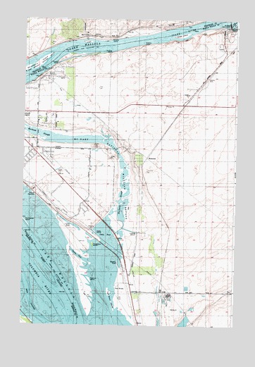 Humorist, WA USGS Topographic Map