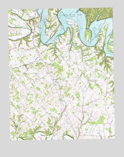 Cane Valley, KY USGS Topographic Map