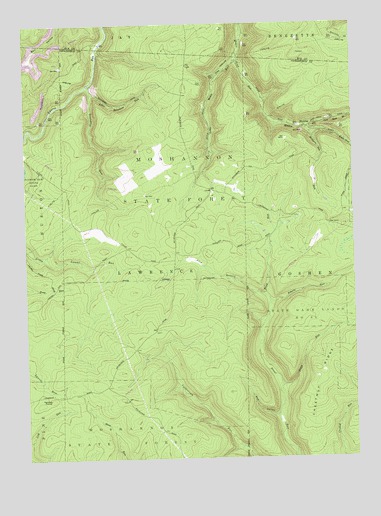 Huntley, PA USGS Topographic Map