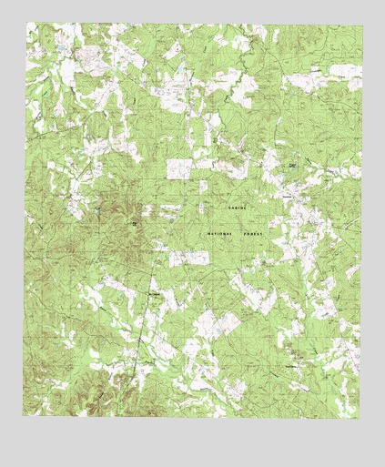Hurstown, TX USGS Topographic Map