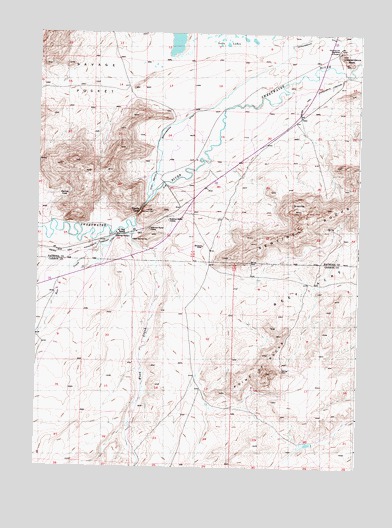 Independence Rock, WY USGS Topographic Map