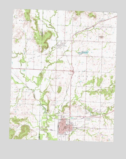 Caney, KS USGS Topographic Map