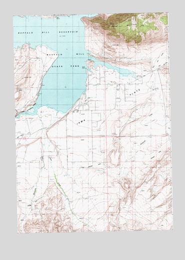 Irma Flats, WY USGS Topographic Map