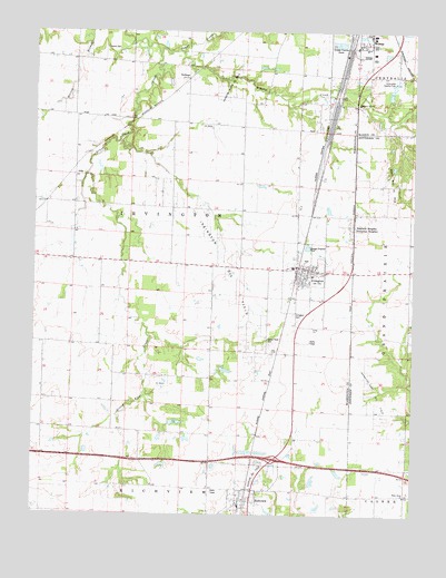 Irvington, IL USGS Topographic Map
