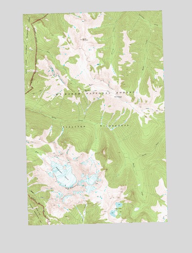 Jack Mountain, WA USGS Topographic Map