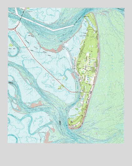 Jekyll Island, GA USGS Topographic Map