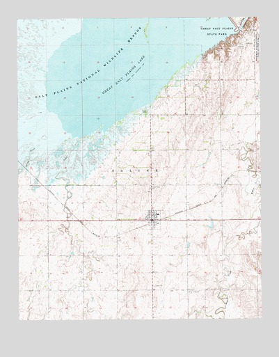 Jet, OK USGS Topographic Map