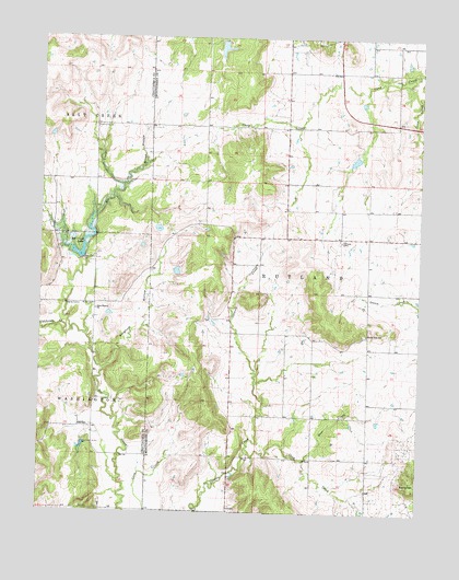 Caney NW, KS USGS Topographic Map