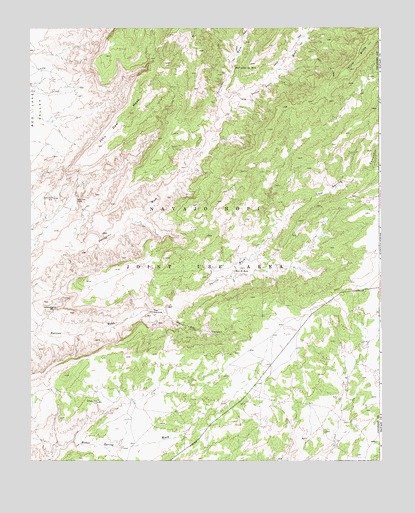 John Daw Mesa, AZ USGS Topographic Map