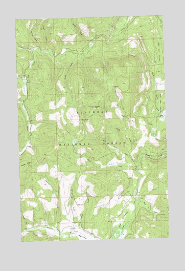 Johnson Peak, MT USGS Topographic Map