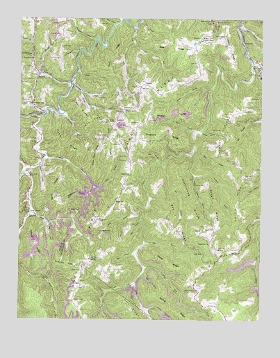 Caney Ridge, VA USGS Topographic Map