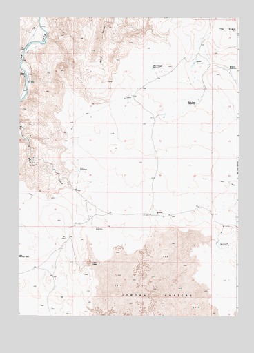 Jordan Craters North, OR USGS Topographic Map