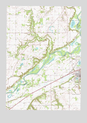 Jordan West, MN USGS Topographic Map