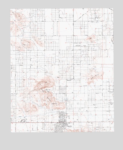 Joshua Tree North, CA USGS Topographic Map