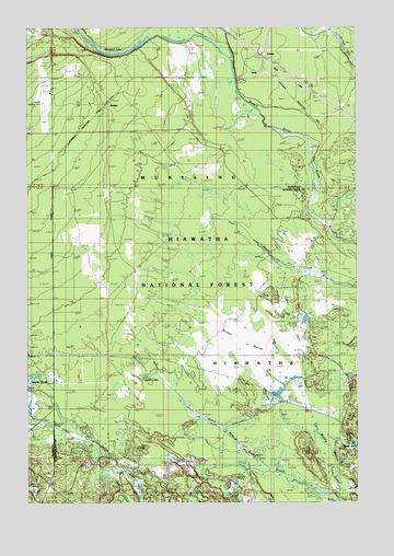 Juniper, MI USGS Topographic Map