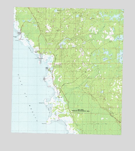 Keaton Beach, FL USGS Topographic Map