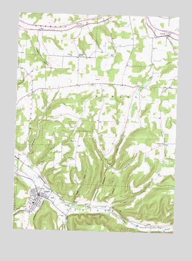 Canisteo, NY USGS Topographic Map