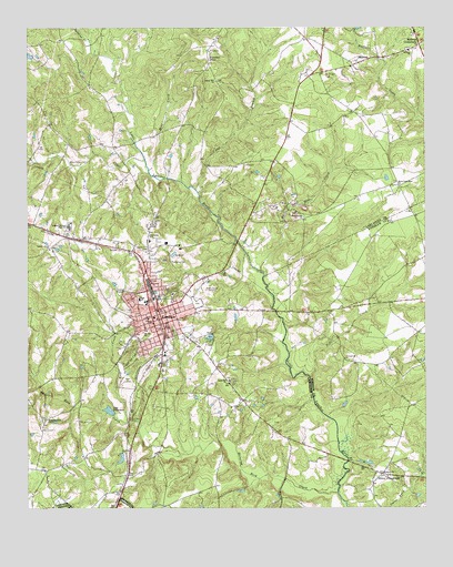 Kershaw, SC USGS Topographic Map