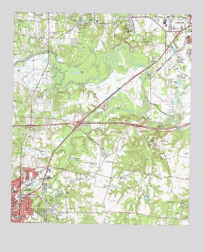 Kilgore NE, TX USGS Topographic Map