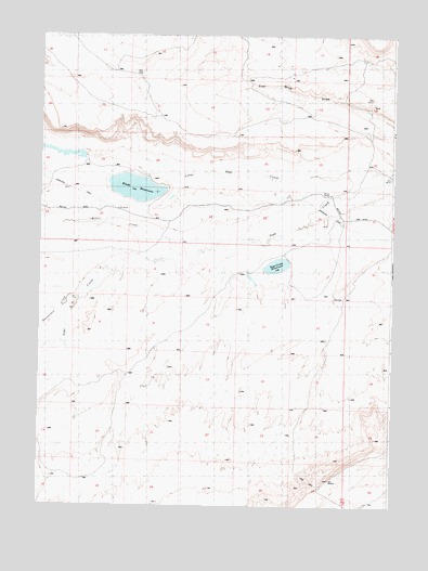 Kindt Reservoir, WY USGS Topographic Map