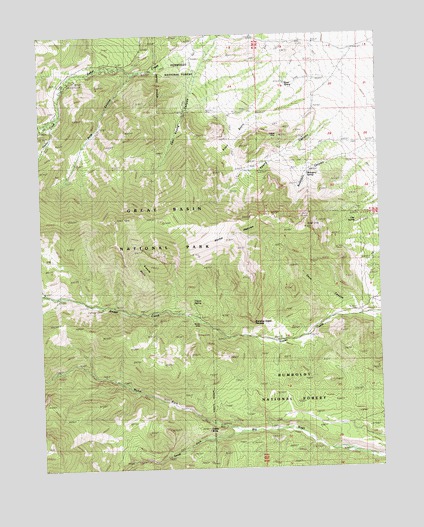 Kious Spring, NV USGS Topographic Map