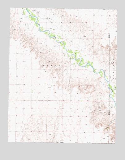 Kismet SW, KS USGS Topographic Map