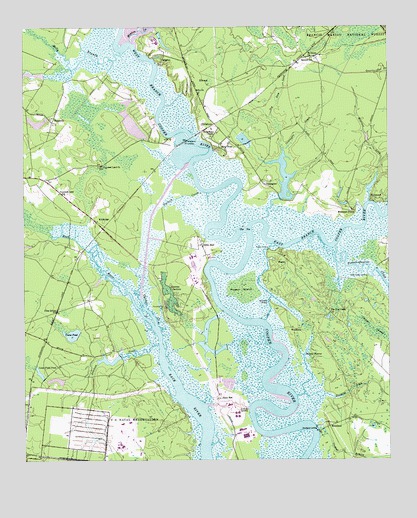 Kittredge, SC USGS Topographic Map