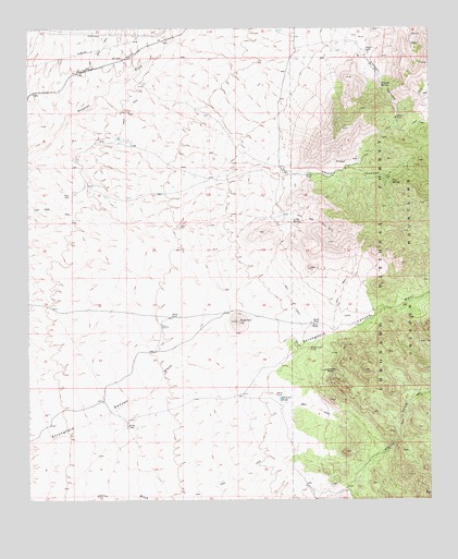 Knob Hill, AZ USGS Topographic Map